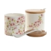 Sucrier Home ESPRIT Blanc Rose Lila Bambou Dolomite 7,5 x 7,5 x 7,5 cm (2 Unités)