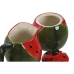 Milk jug and sugar bowl Home ESPRIT Red Green Stoneware 11,5 x 9 x 11 cm 2 Pieces