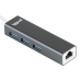 Hub USB-C iggual IGG319253 Crna Siva