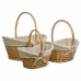 Basket set Alexandra House Living wicker Willow wood Natural 3 Pieces