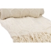 Blanket Romimex White With tassles 130 x 200 x 1 cm