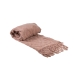 Coperta Romimex Rosa Con frange 130 x 200 x 1 cm