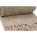 Coperta Romimex Beige Con frange 130 x 200 x 1 cm