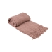 Coperta Romimex Rosa Con frange 130 x 200 x 1 cm