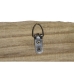 Wall mounted coat hanger Home ESPRIT Luonnollinen Metalli Paolownia wood 99 x 3 x 31 cm