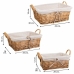 Set of Baskets Alexandra House Living Natural wicker Willow wood 3 Pieces