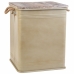 Panier à linge Alexandra House Living Urban Beige Chanvre Métal Bois d'épicéa