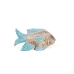 Wall Decoration Romimex Turquoise Natural Fish 30 x 3 x 15 cm