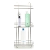 Etagère de salle de bains Argenté Métal Transparent Plastique (14 x 60 x 27 cm)