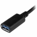 Kabel USB A v USB C Startech USB31CAADP           Črna