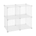 Étagère Confortime Blanc 4 compartiments Grille 35 x 35 cm