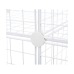 Shelves Confortime White 4 compartments Grille 35 x 35 cm