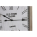 Wall Clock DKD Home Decor Natural MDF White Iron (60 x 4,5 x 75 cm)