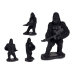 Decoratieve figuren Gorilla Gitaar Zwart 17,5 x 38 x 27 cm