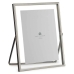 Photo frame Double Silver Metal Glass (13 x 18 cm) (18,5 x 1 x 23 cm)