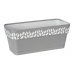 Self-watering planter Stefanplast Cloe 13,3 x 12,3 x 29,3 cm Grey White Plastic