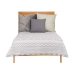 Reversible Bedspread Grey White