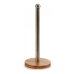 Kitchen Paper holder 1 Silver Brown Bamboo