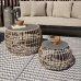 Beistelltisch Ariki 50 x 50 x 34 cm Synthetischer Rattan Stahl