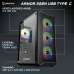 Caixa Semitorre ATX Unykach Armor 3GEN ARGB ATX Preto