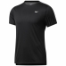 Kortærmet T-shirt til Mænd Reebok Workout Ready Tech Sort