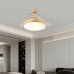 Ceiling Fan with Light Romimex White Natural