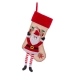 Julstrumpa Multicolour Tyg Tomte 47 x 28 x 28 cm