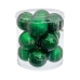 Boules de Noël Vert Plastique 8 x 8 x 8 cm (12 Unités)