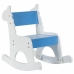 Schaukelstuhl Alexandra House Living Blau Weiß Holz MDF 33 x 55 x 51,5 cm Für Kinder Giraffe