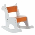 Cadeira de balanço Alexandra House Living Branco Laranja Madeira MDF 33 x 55 x 51,5 cm Infantil Girafa