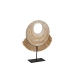 Decoratieve figuren Romimex Beige Natuurlijk 6 x 29 x 26 cm Met franjes Disco