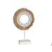 Decoratieve figuren Romimex Beige Natuurlijk 9 x 48 x 29 cm Met franjes Disco