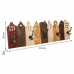 Appendiabiti da parete Alexandra House Living Ferro Legno di mango Case 10 x 25 x 81 cm