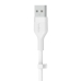 Cablu USB Belkin BOOST↑CHARGE Flex Alb 3 m