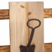 Wall mounted coat hanger Alexandra House Living Natural Fir wood 10 x 23 x 60 cm