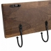 Wall mounted coat hanger Alexandra House Living Brown Iron Mango wood 5 x 18 x 50 cm