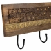 Wall mounted coat hanger Alexandra House Living Ruskea Rauta Mangopuu 5 x 18 x 50 cm