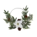 Coroa de Natal Romimex Branco Castanho Verde Polietileno Bloemen 45 x 55 x 45 cm