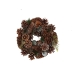 Advent wreathe Romimex Brown Green Polyethylene Pine cone 25 x 25 x 7 cm