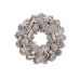 Couronne de Noël Romimex Marron Gris Polyéthylène Pomme de pin Boules de Noël 35 x 35 x 35 cm