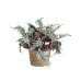 Decoratieve plant Romimex Groen Grijs Dennenappel Spar 18 x 18 x 18 cm