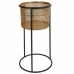 Vaso Alexandra House Living Nero Dorato Metallo 24 x 50 x 24 cm Con supporto