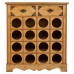 Bottle rack Alexandra House Living Brown Wood Metal 31 x 69 x 63 cm Furniture 2 drawers 16 bottles