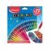 Creioane culori Maped Color'Peps Star Multicolor 72 Piese