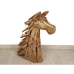 Escultura Romimex Natural Teca 35 x 90 x 25 cm Cavalo