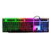 Billentyűzet The G-Lab Keyz Neon Fekete Spanyol Qwerty QWERTY