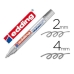 Trajni marker Edding Srebrna 2-4 mm (10 kosov)