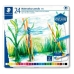 crayons de couleurs pour aquarelle Staedtler Design Journey 24 Pièces Multicouleur