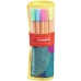 Marker-Set Stabilo Point 88 Yellow Rollerset Roll-up-Koffer Bunt