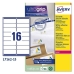 Adhésifs/étiquettes Avery L7162-15 99,1 x 33,9 mm Blanc 15 Volets